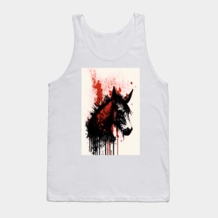 Horror Donkey Portrait Tank Top